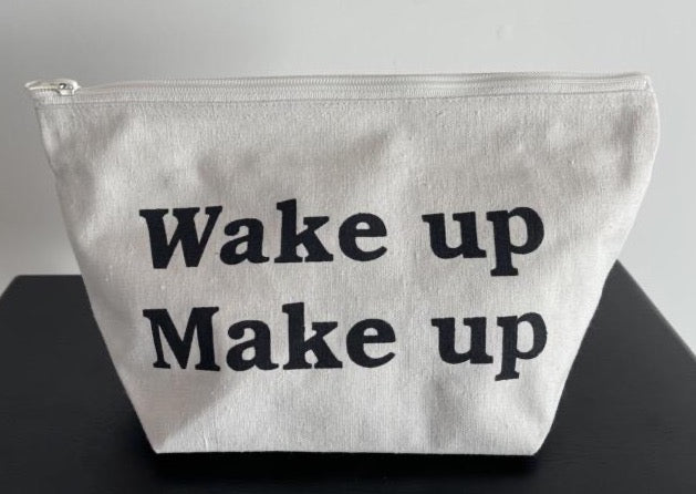 Makeup Bag - Wake Up Makeup - White (L)